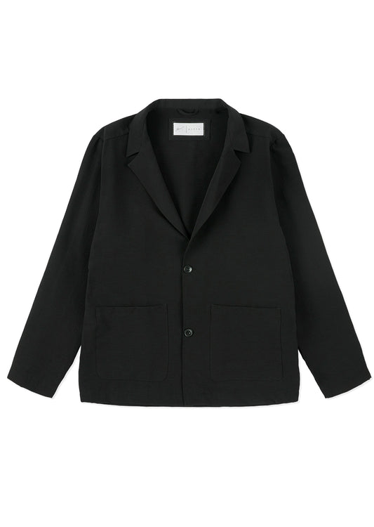Seersucker Blazer In Black
