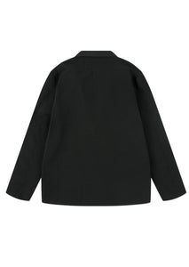 Seersucker Blazer In Black