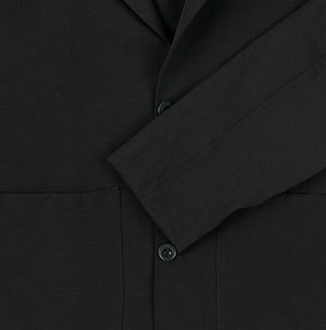 Seersucker Blazer In Black