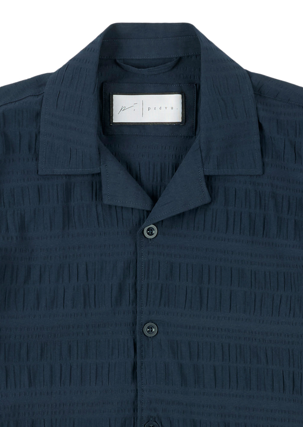 Seersucker Shirt In Navy