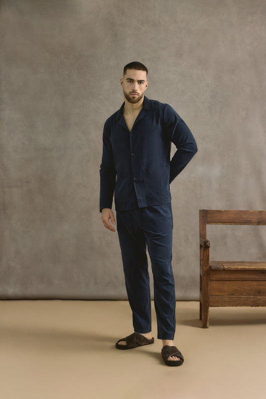 Lyocell Trouser In Navy