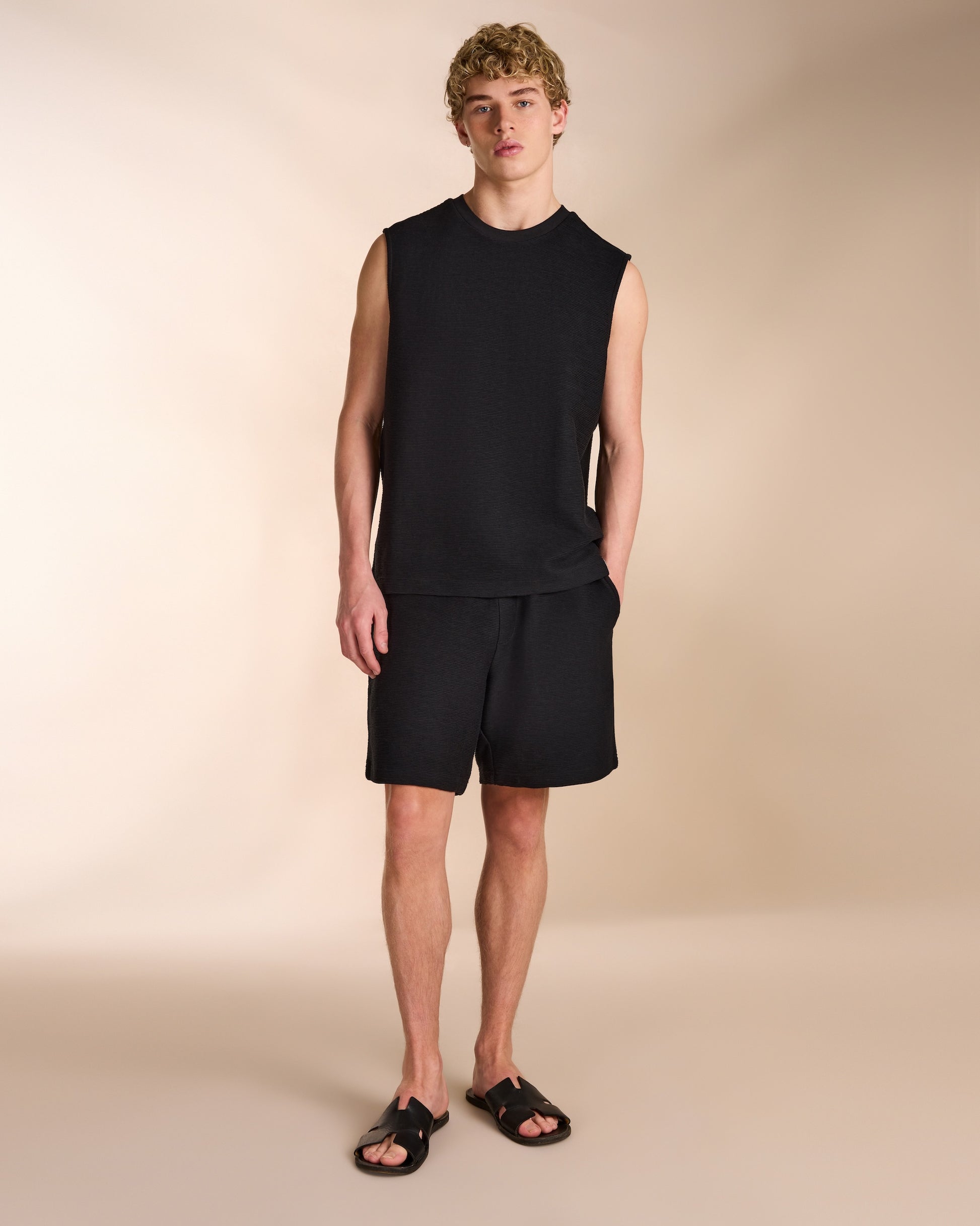 Ottoman Tank in Black