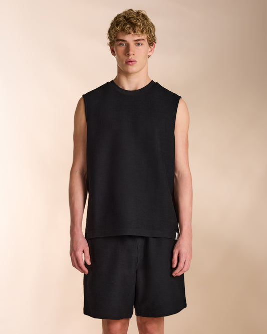 Ottoman Tank in Black