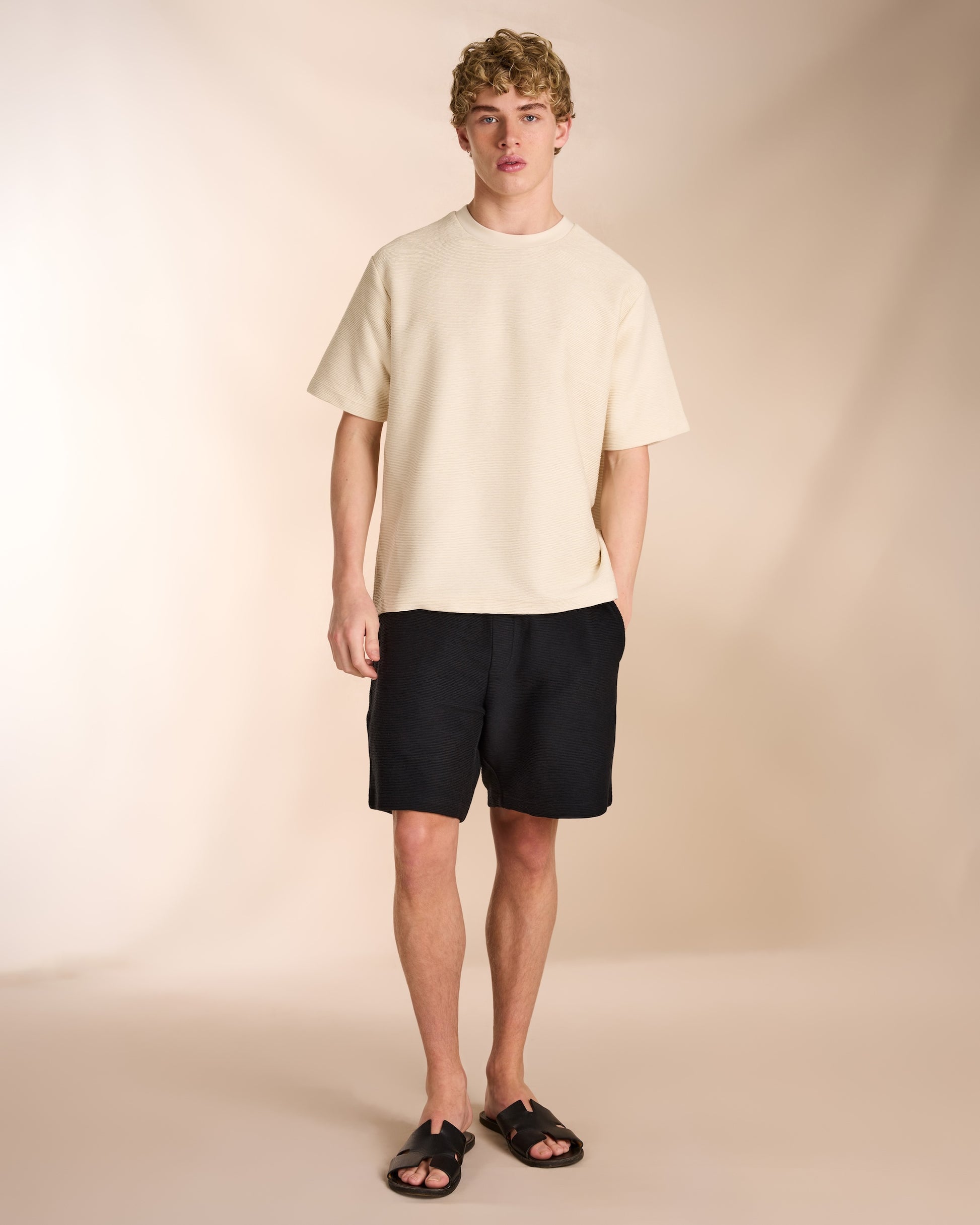 Ottoman T-Shirt in Beige