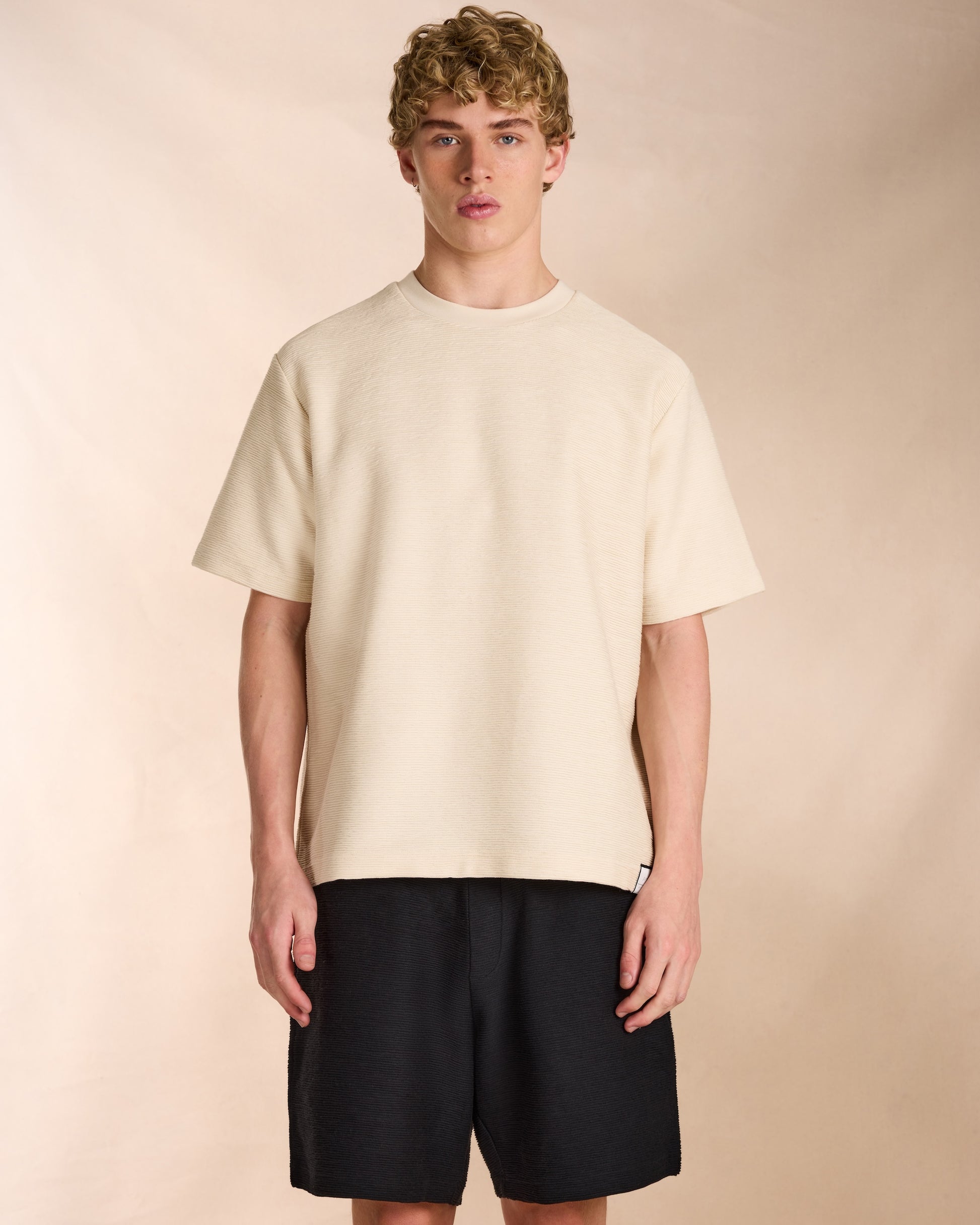 Ottoman T-Shirt in Beige