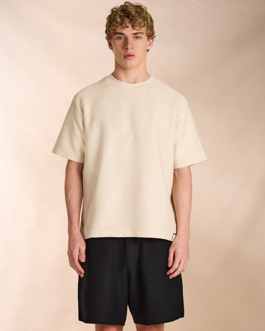 Ottoman T-Shirt in Beige