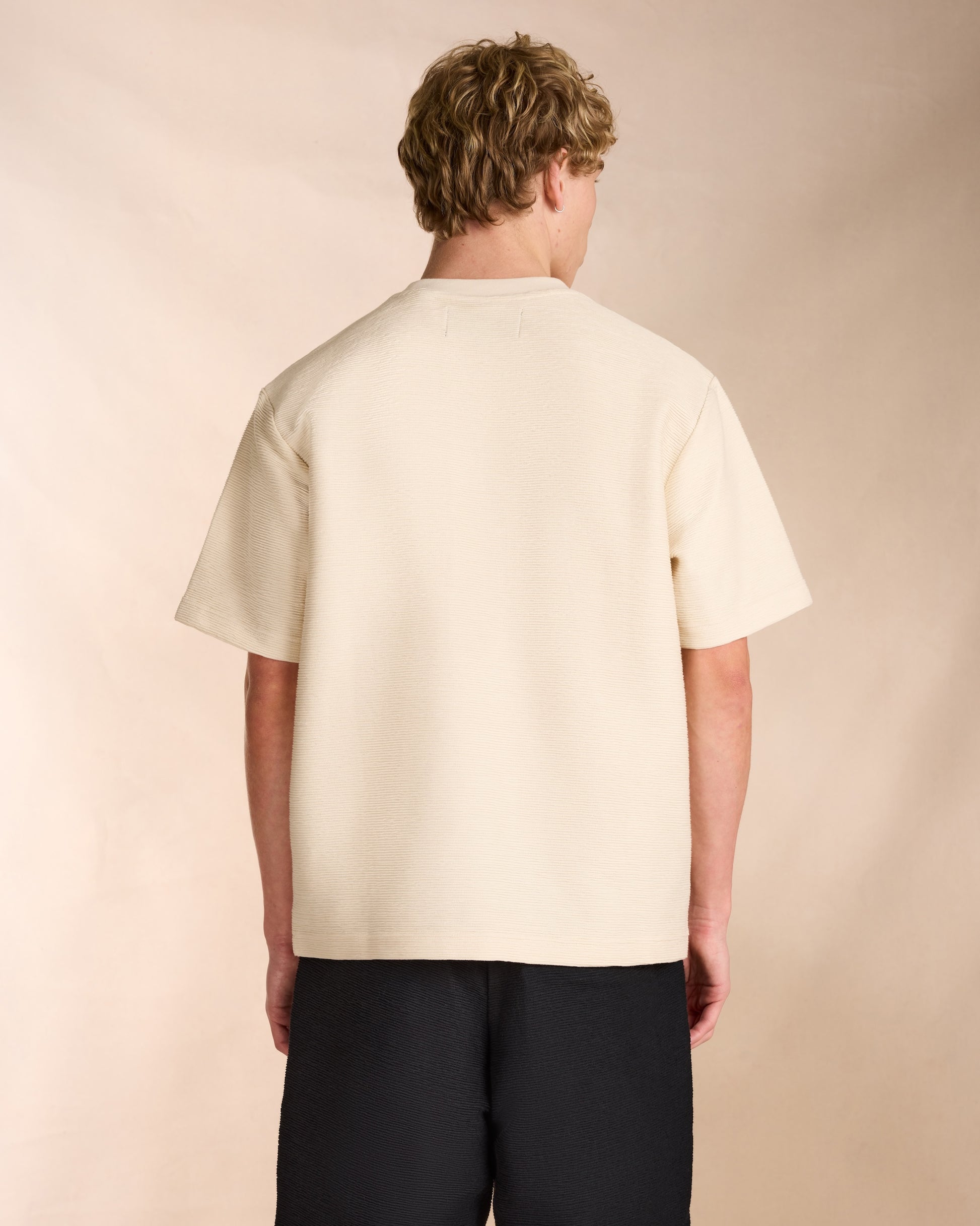 Ottoman T-Shirt in Beige