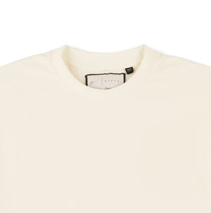 Abrey Herringbone Jacquard T-Shirt in Ecru