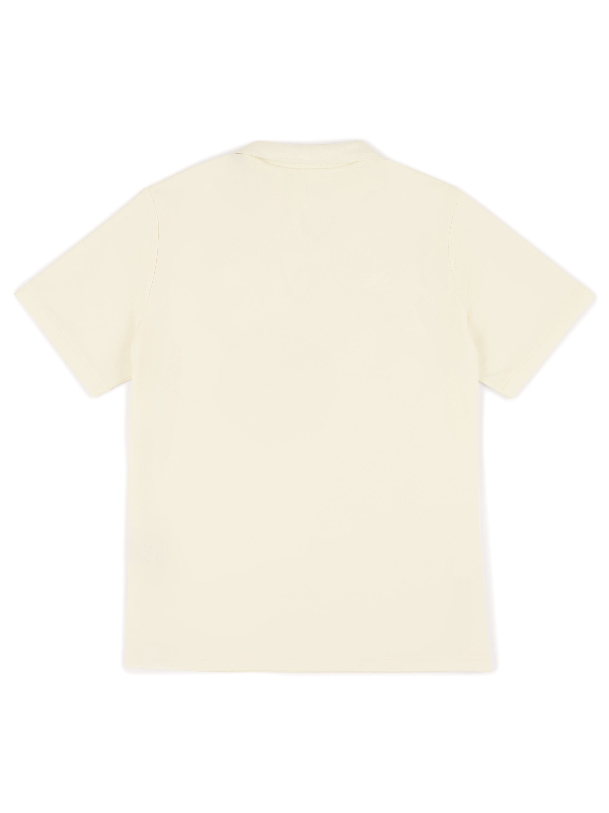 Abrey Herringbone Jacquard Polo in Ecru