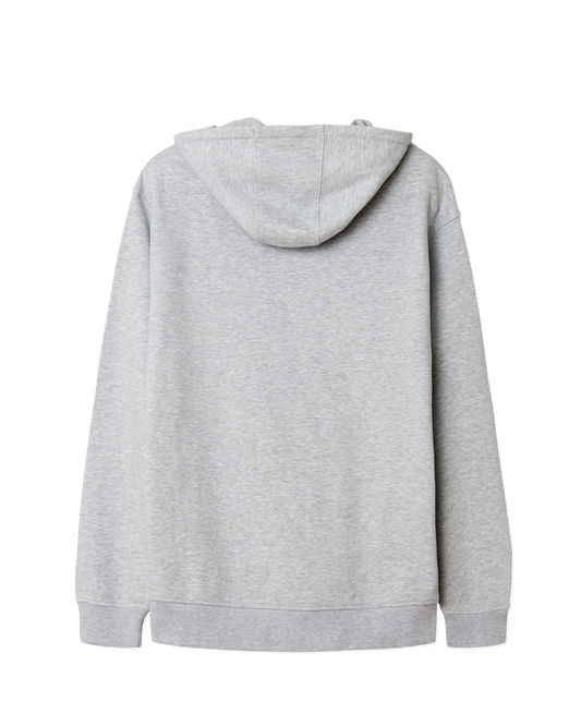Barn Logo Hoodie Grey Marl