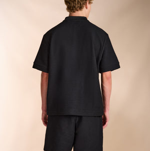 Ottoman Polo Shirt in Black