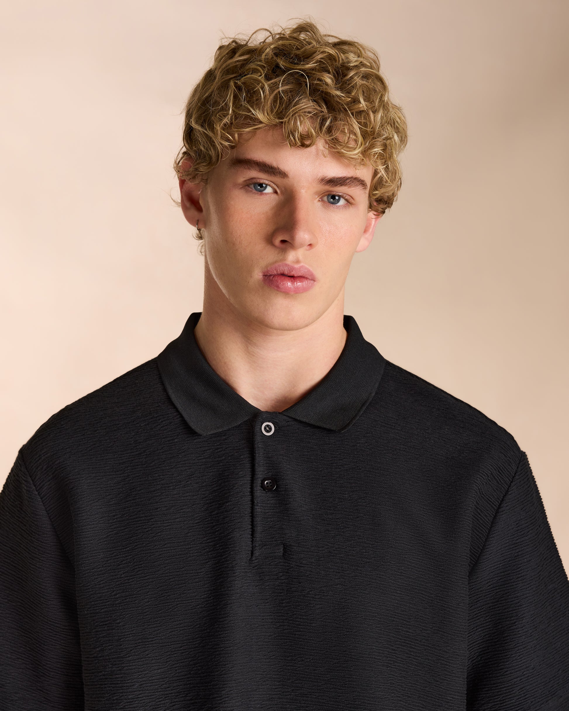 Ottoman Polo Shirt in Black