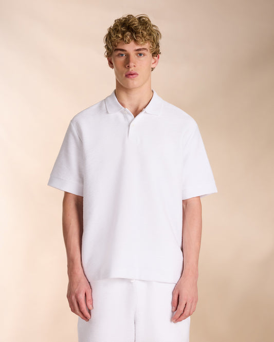 Ottoman Polo Shirt in White