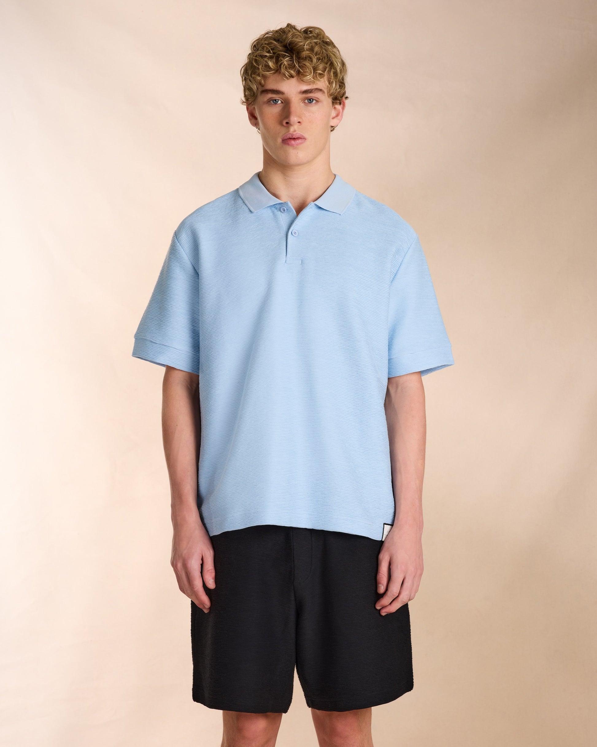 Ottoman Polo Shirt in Sky Blue