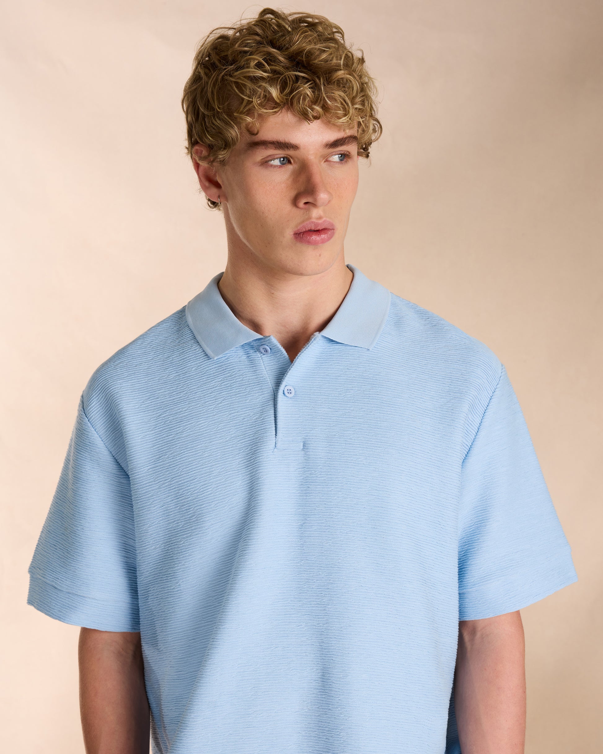 Ottoman Polo Shirt in Sky Blue