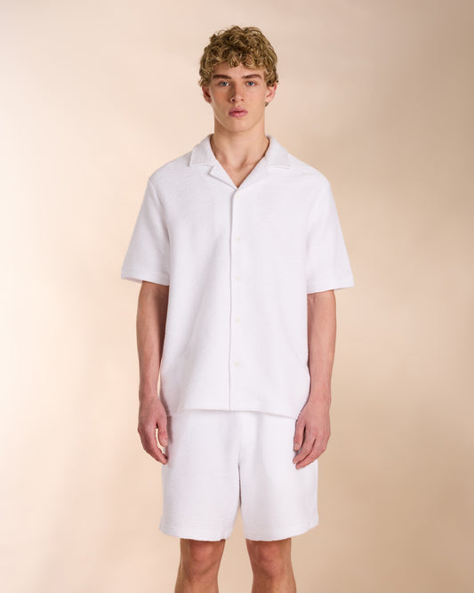 Ottoman Beach Shirt in White