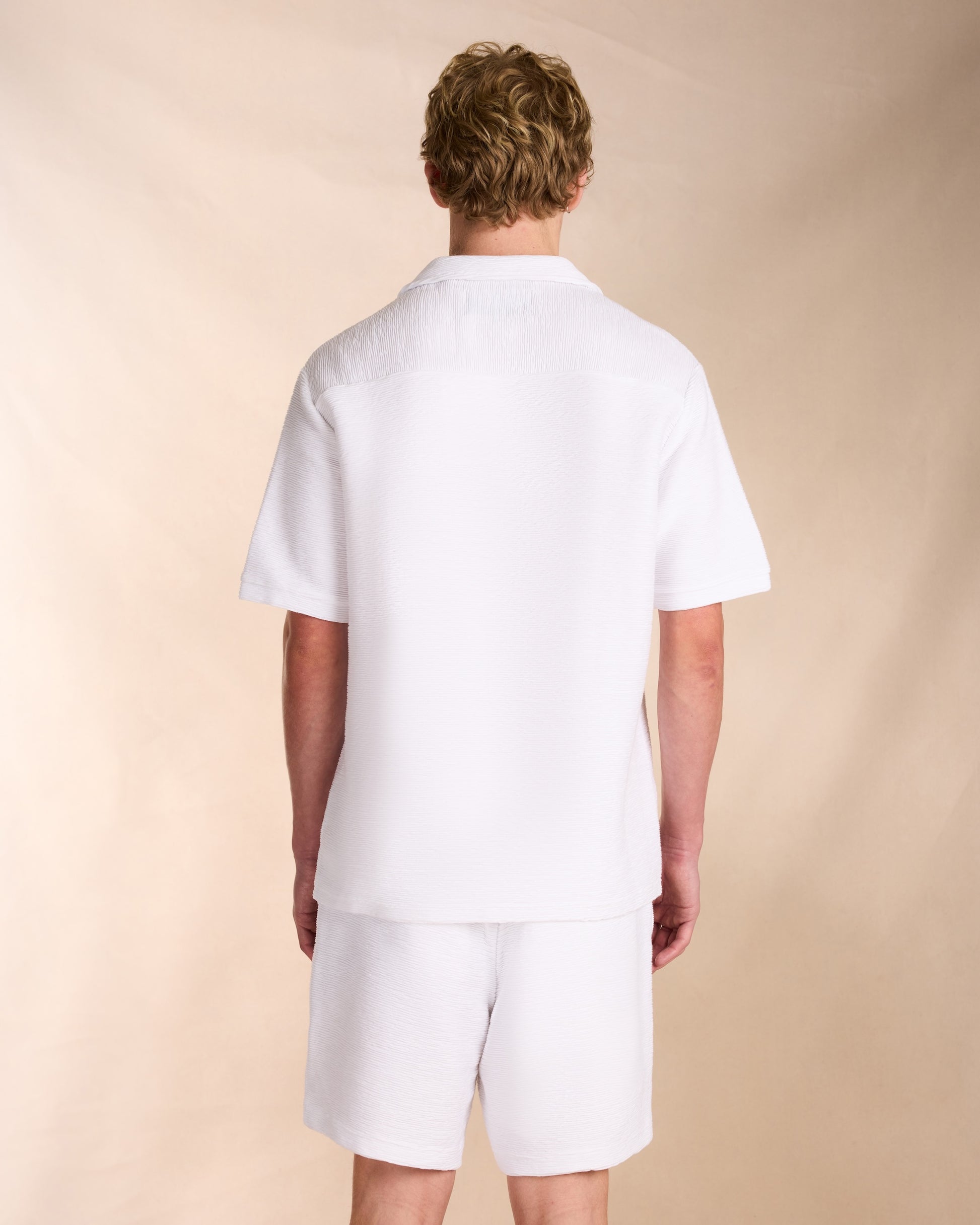 Ottoman Beach Shirt in White