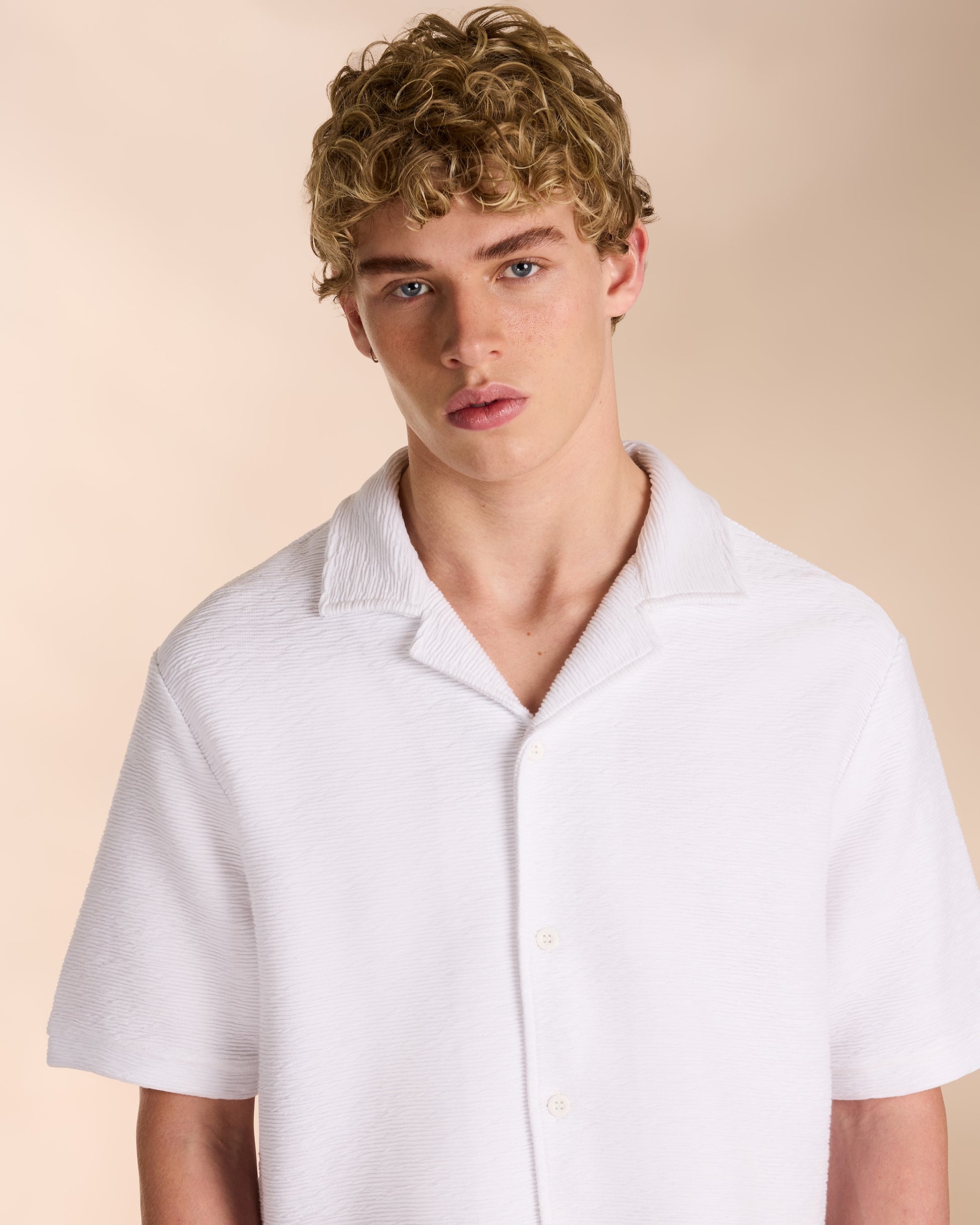 Ottoman Beach Shirt in White