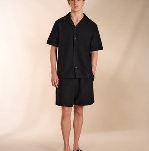 Ottoman Short In Black