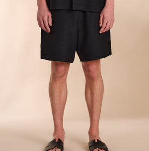 Ottoman Short In Black