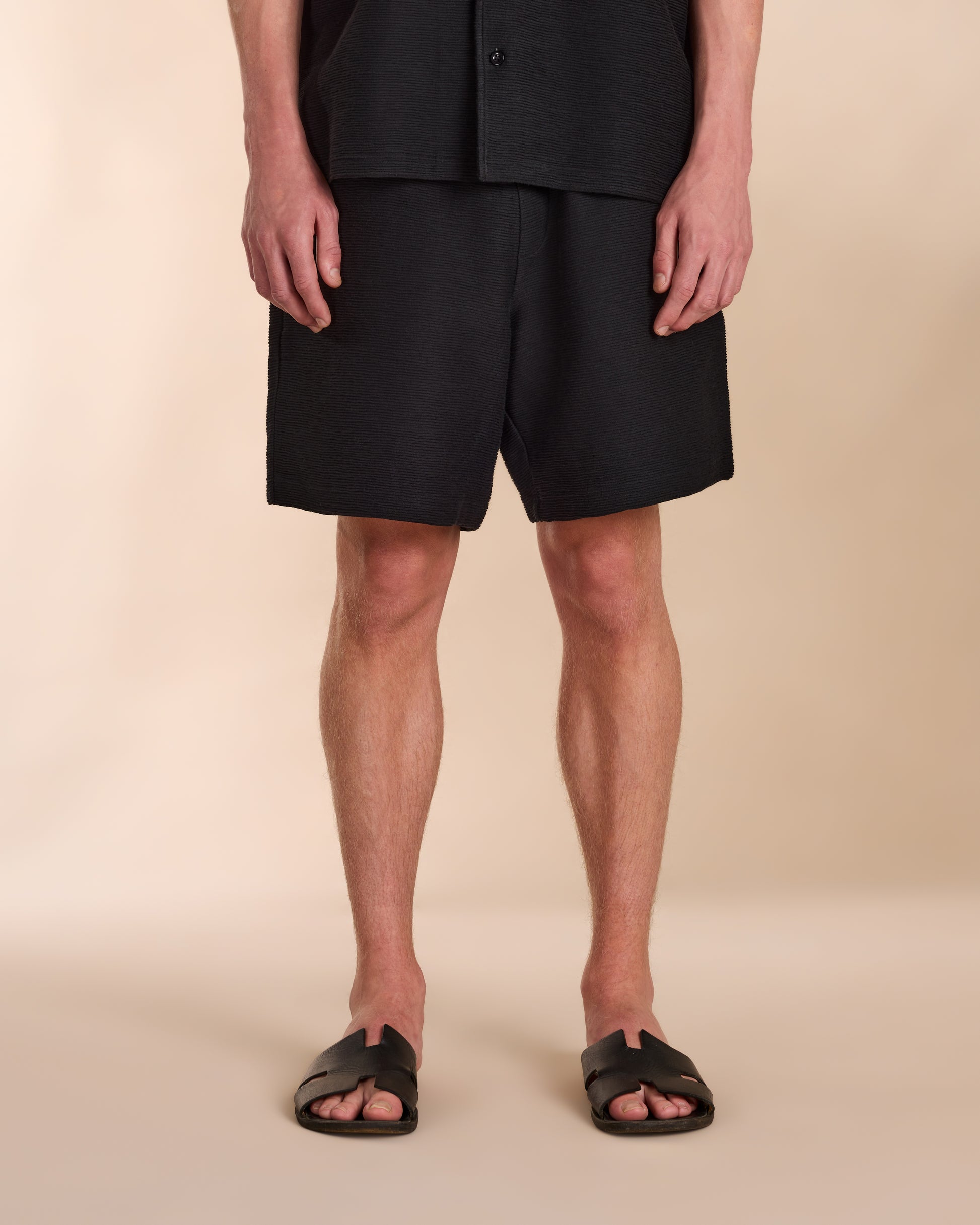 Ottoman Short In Black