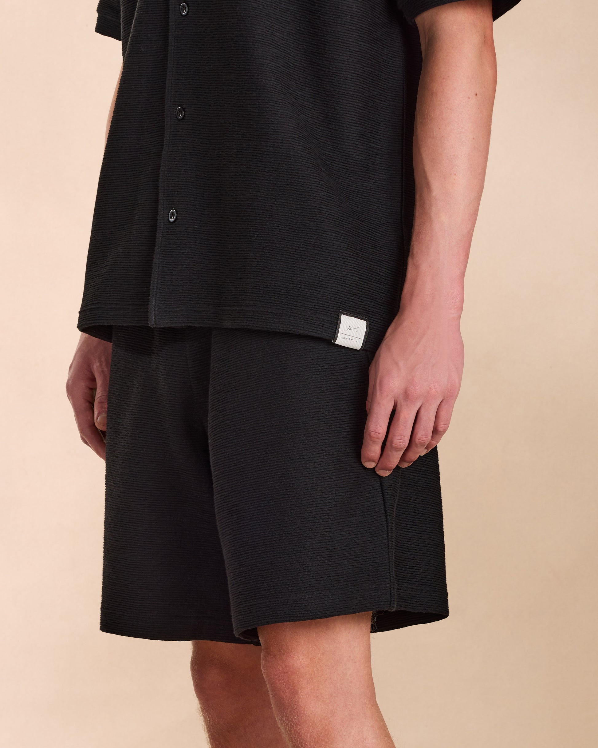 Ottoman Short In Black
