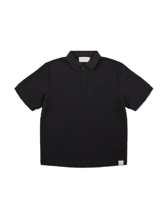 Ottoman Polo Shirt in Black