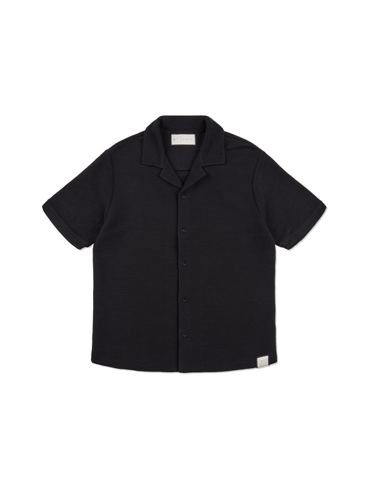 Ottoman Beach Shirt in Black