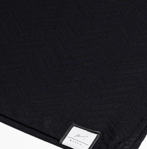 Abrey Herringbone Jacquard T-Shirt in Black