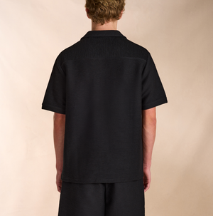 Ottoman Beach Shirt in Black