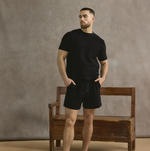 Ottoman Short In Black