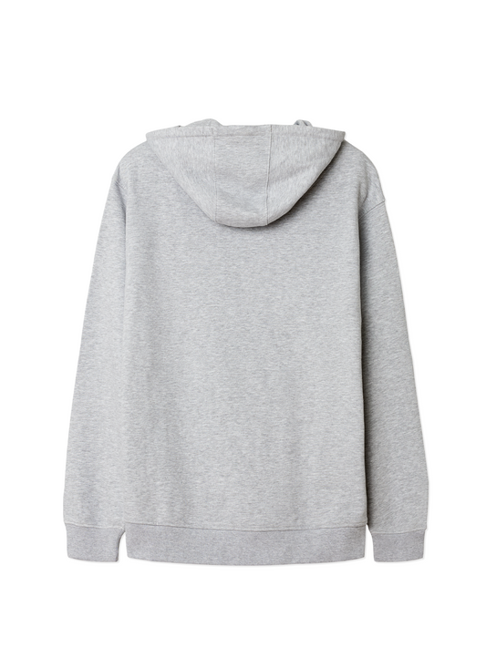 Barn Logo Hoodie Grey Marl