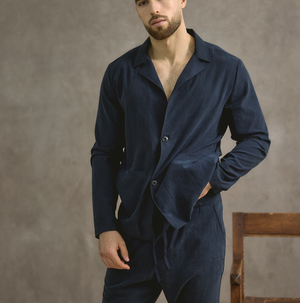 Lyocell Blazer In Navy
