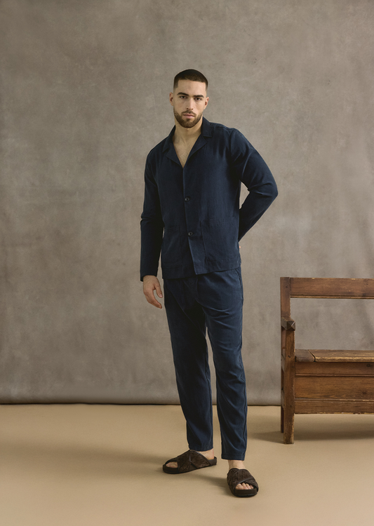 Lyocell Trouser In Navy