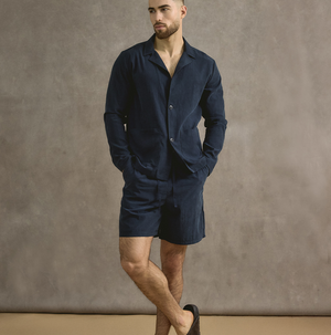 Lyocell Short In Navy