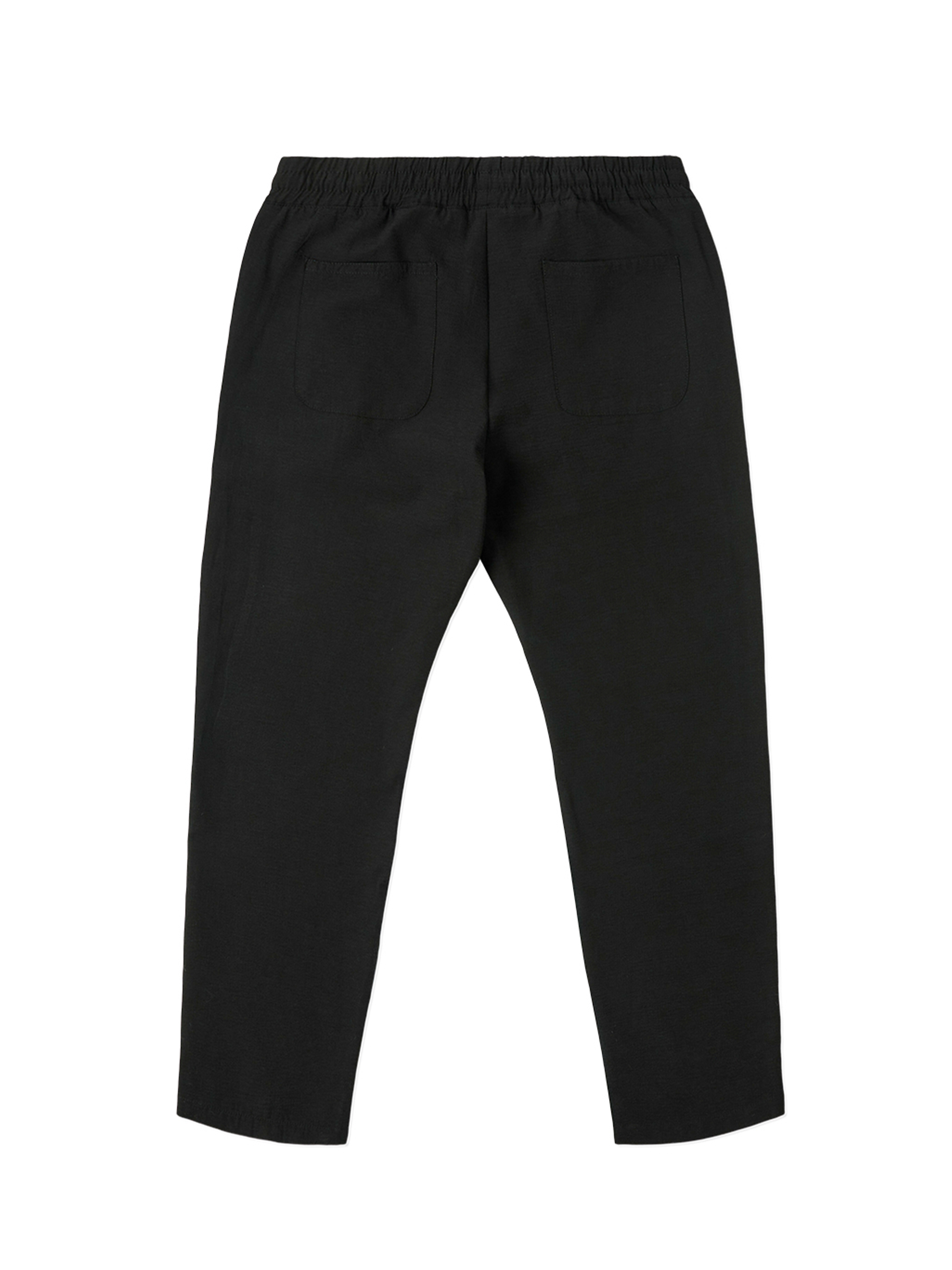 Seersucker Trouser In Black