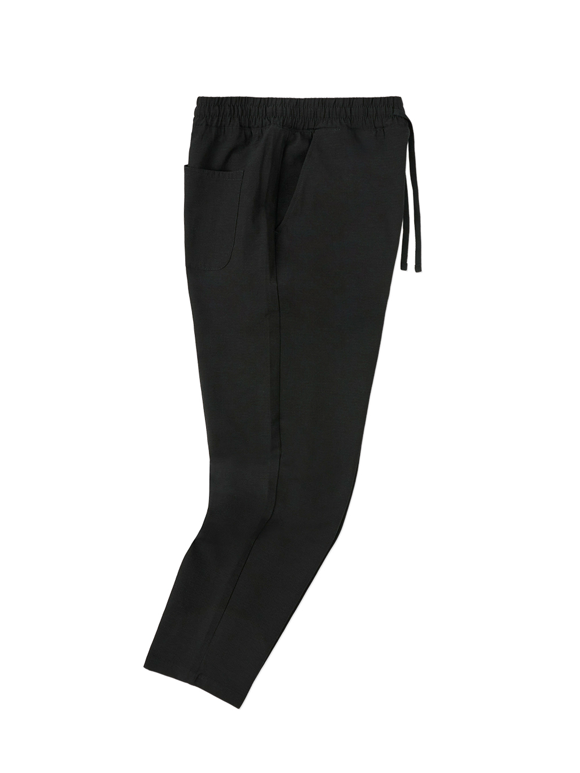 Seersucker Trouser In Black