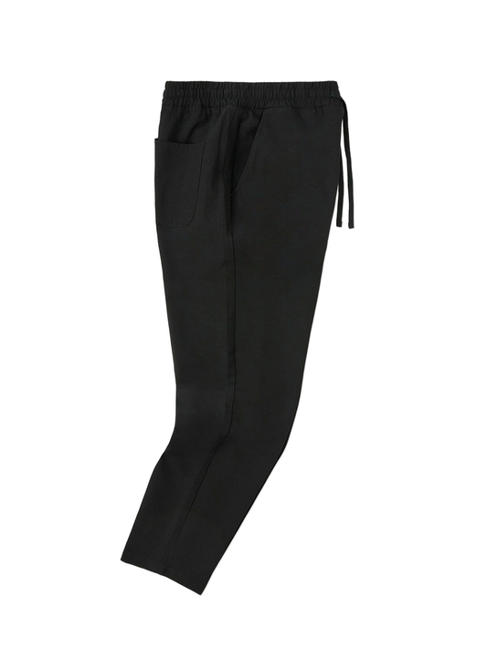 Seersucker Trouser In Black