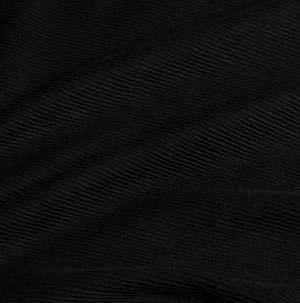 Ottoman Zip Collar Polo in Black