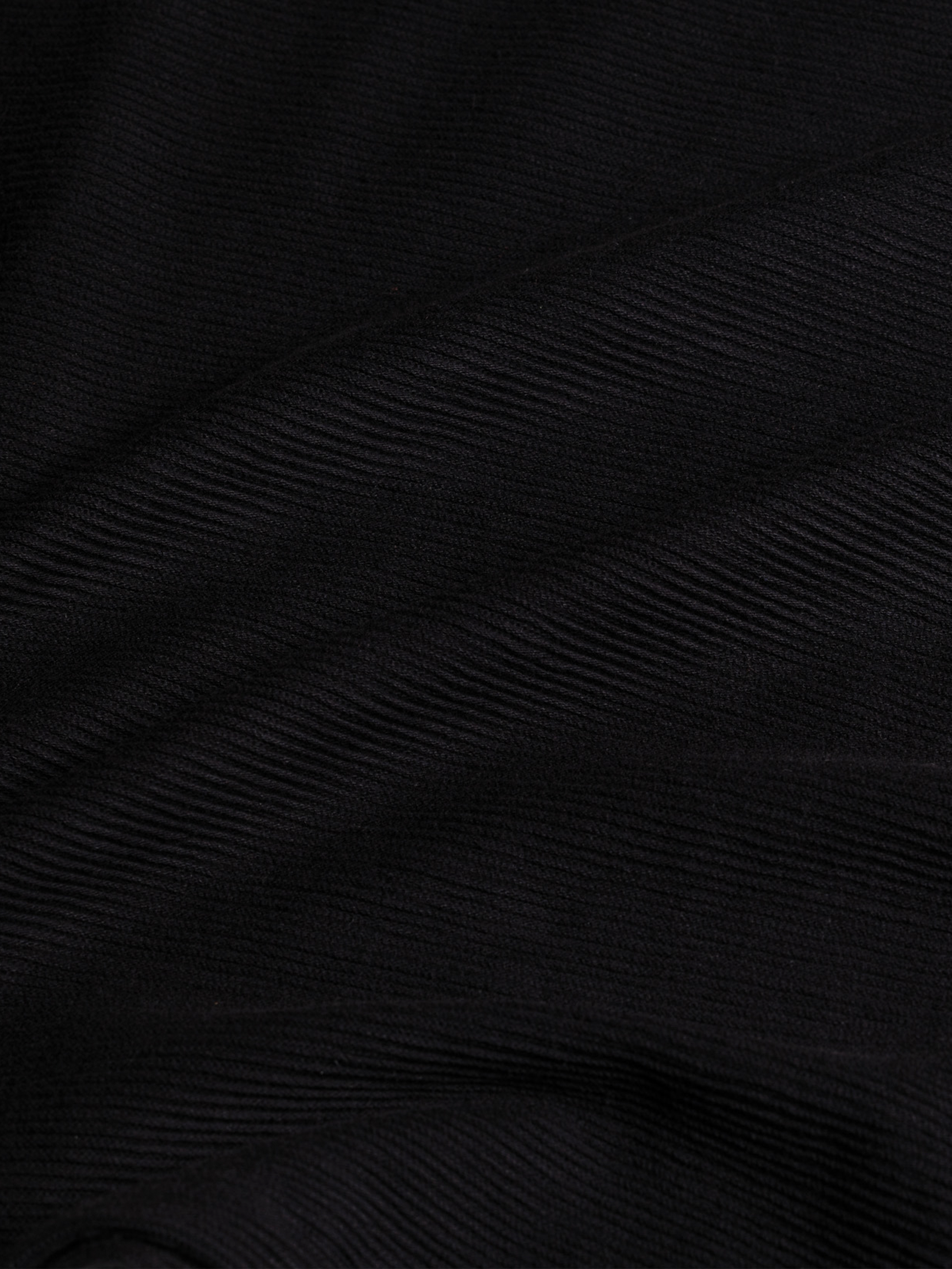 Ottoman Zip Collar Polo in Black