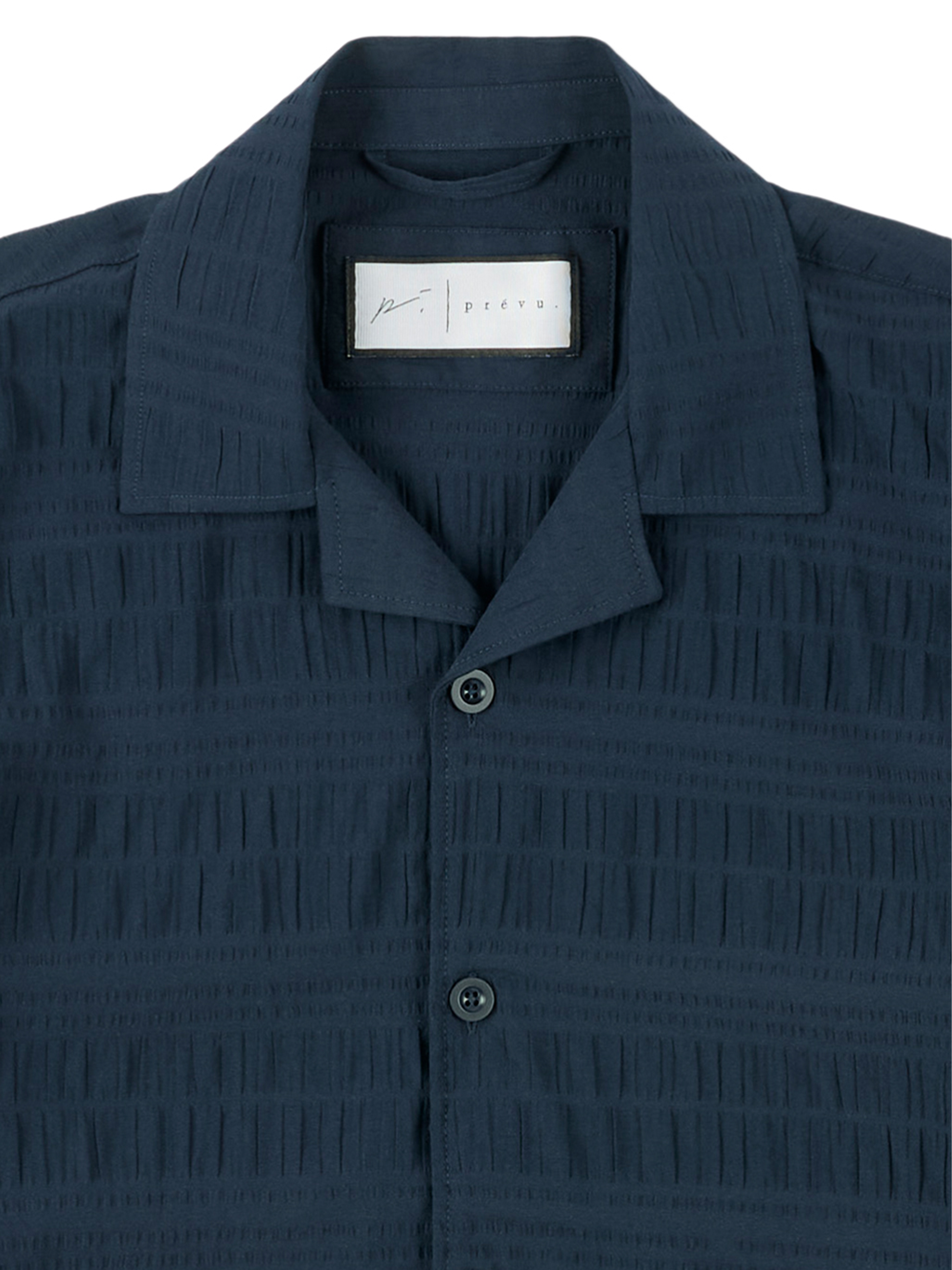 Seersucker Shirt In Navy