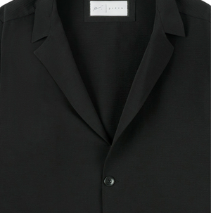 Seersucker Blazer In Black