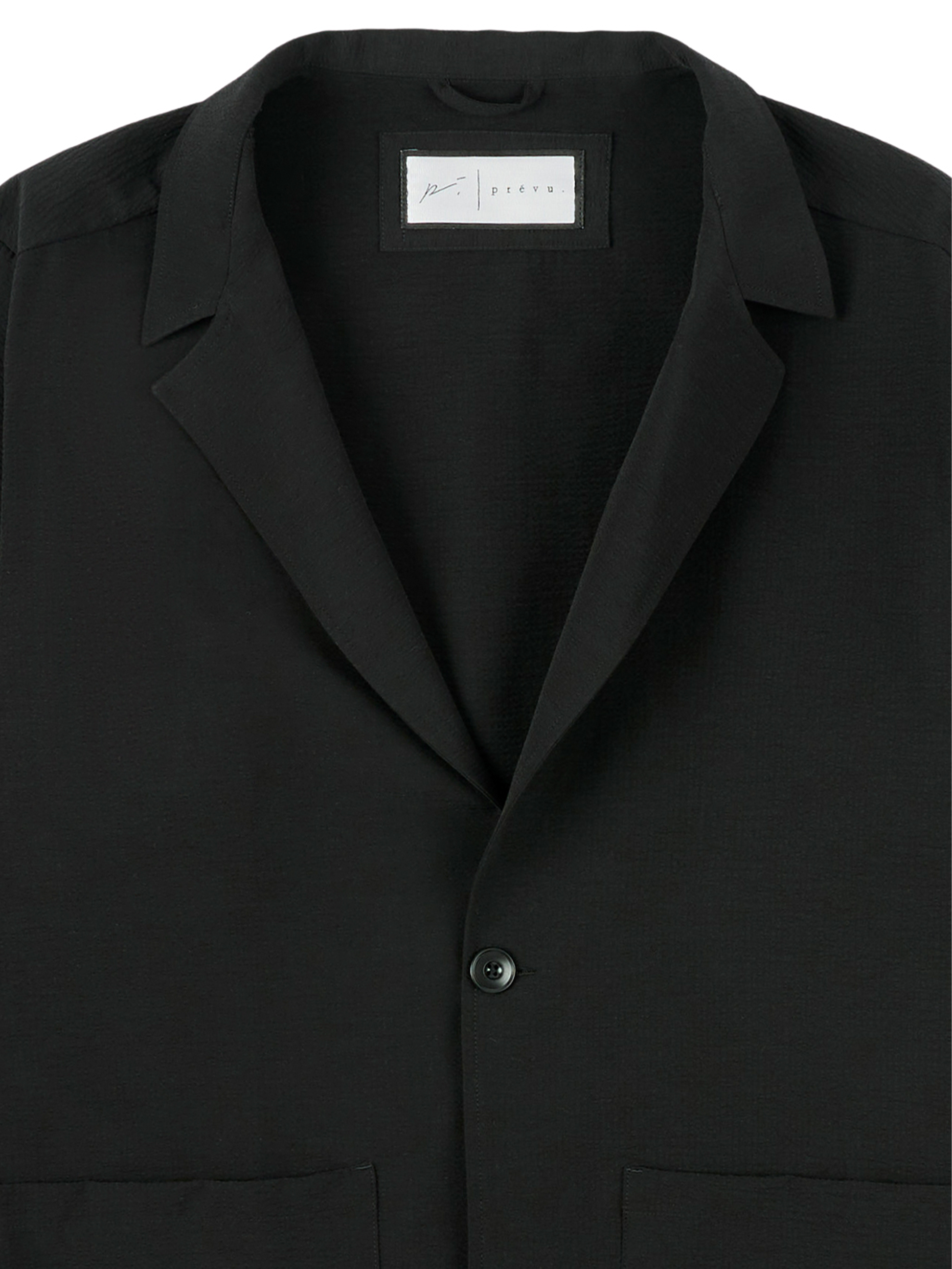 Seersucker Blazer In Black
