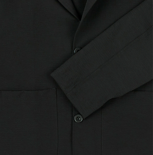 Seersucker Blazer In Black